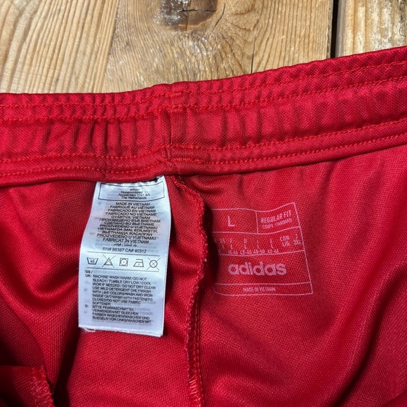 Adidas Tiro 23 Climacool Zippered Soccer Track Pants Red - Picture 3 of 8